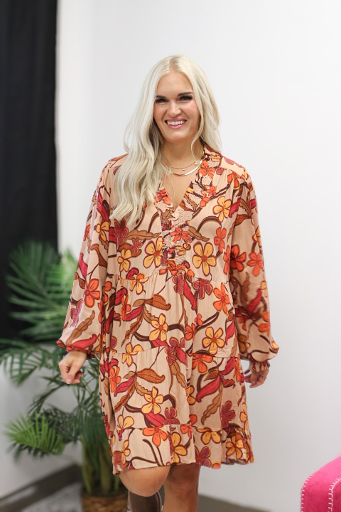 October Muse Floral Dress -2 Colors