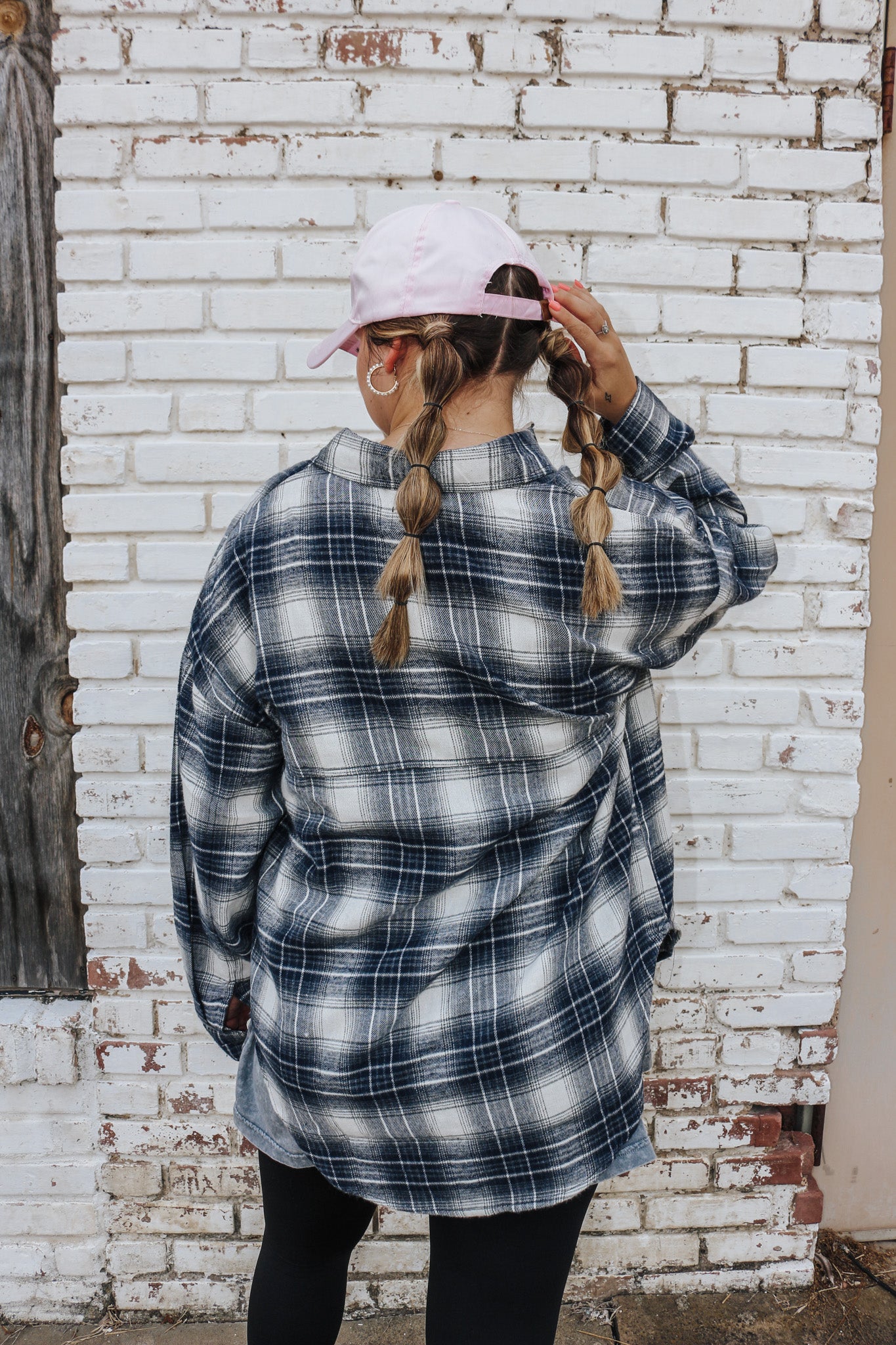 Simply Southern Denim Blue Flannel Top