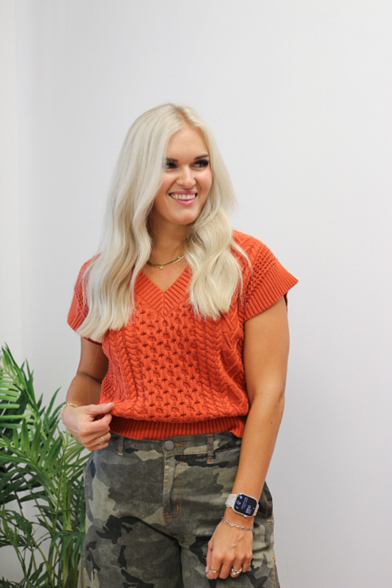 Daring Diva Short Sleeve Knit Sweater - 2 Colors