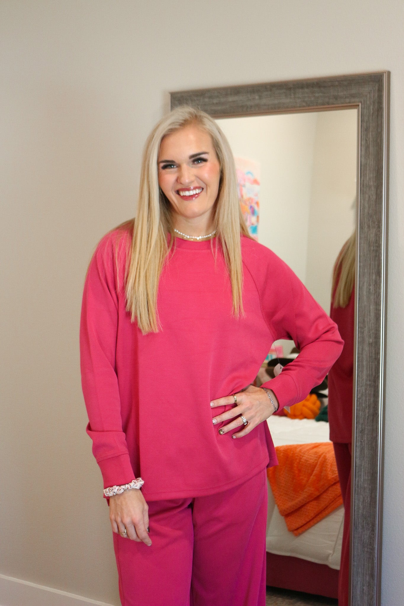 Luxe Sand Wash Rib Raglan Top -2 Colors