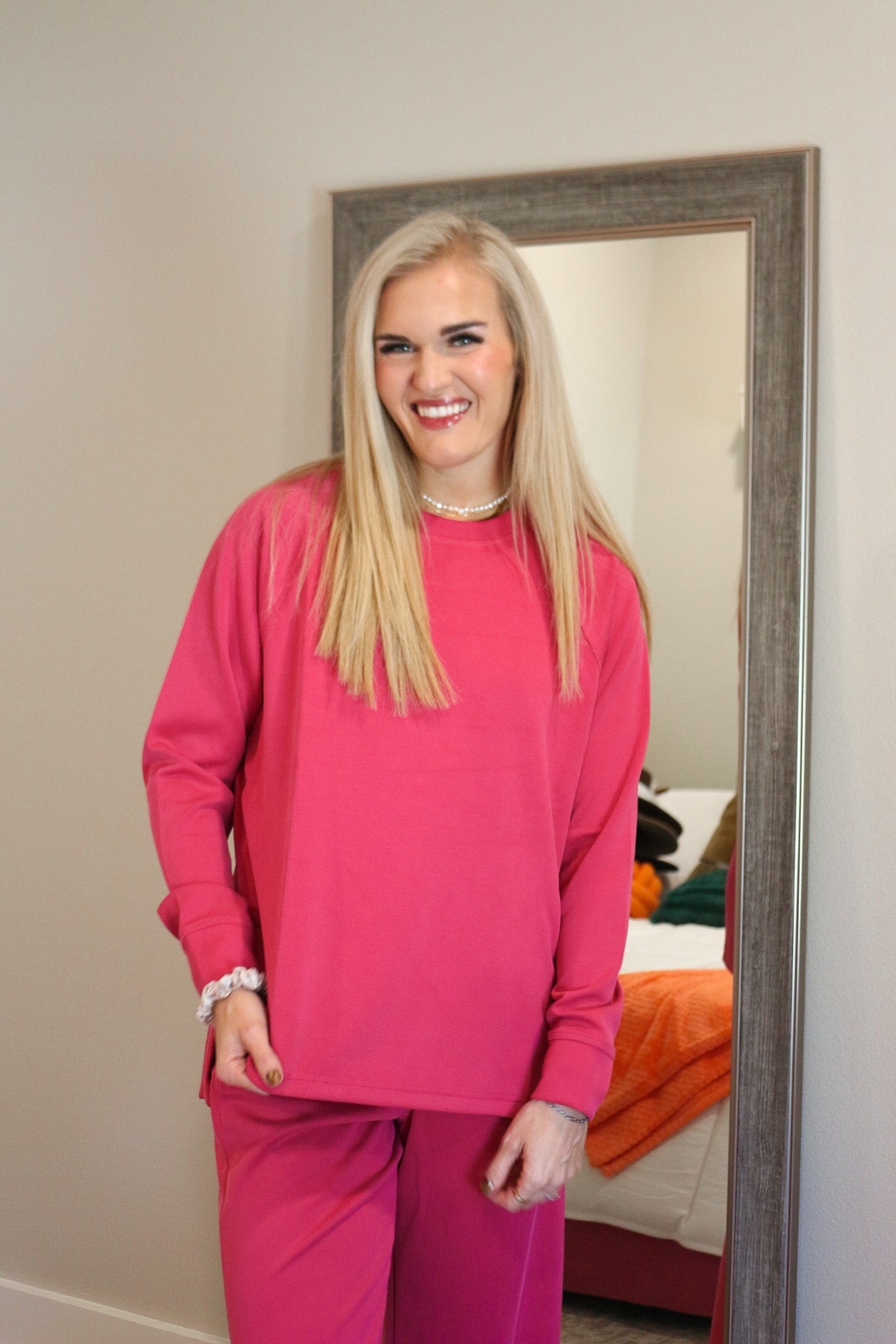 Luxe Sand Wash Rib Raglan Top -2 Colors