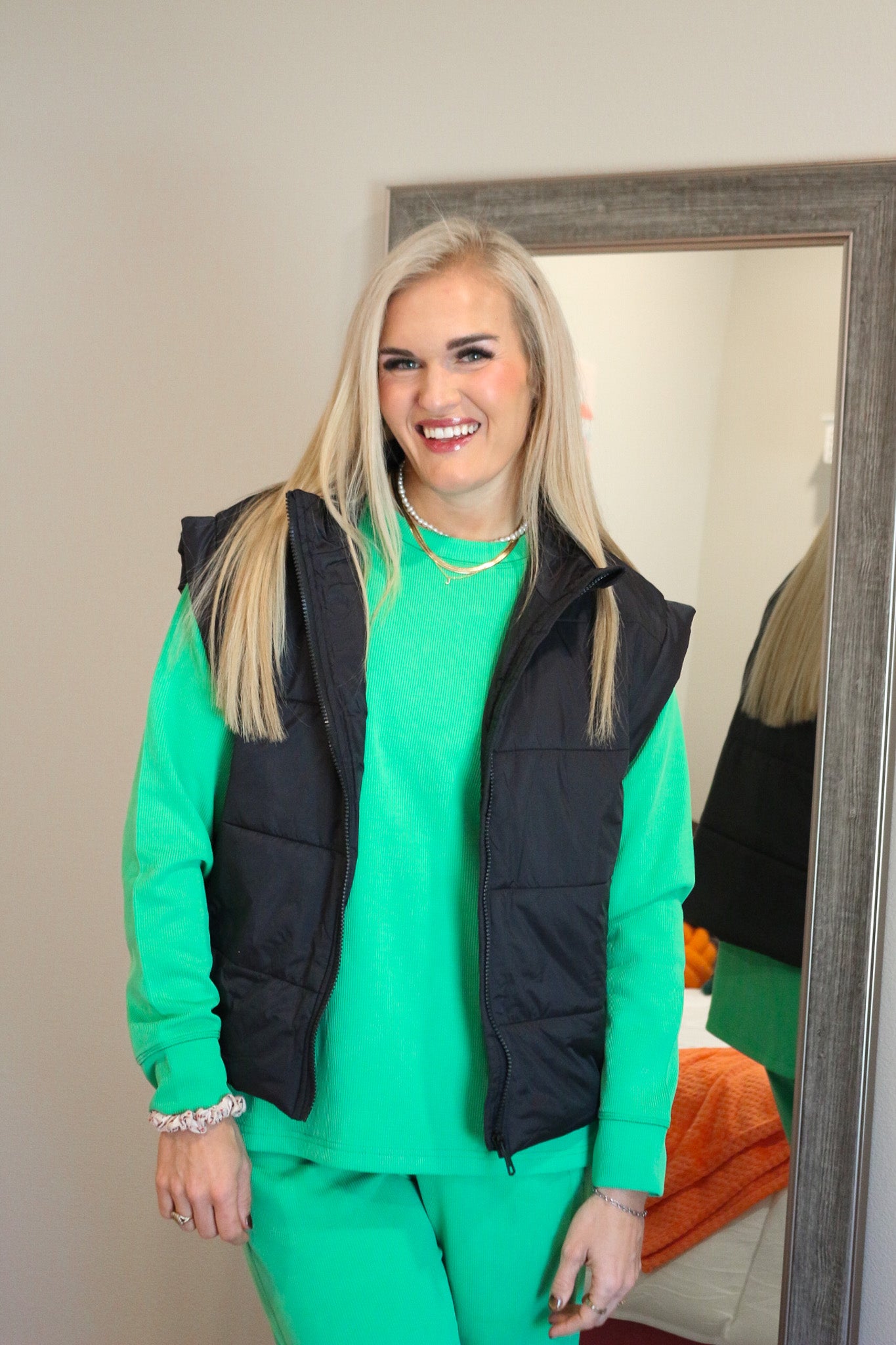 Luxe Sand Wash Rib Raglan Top