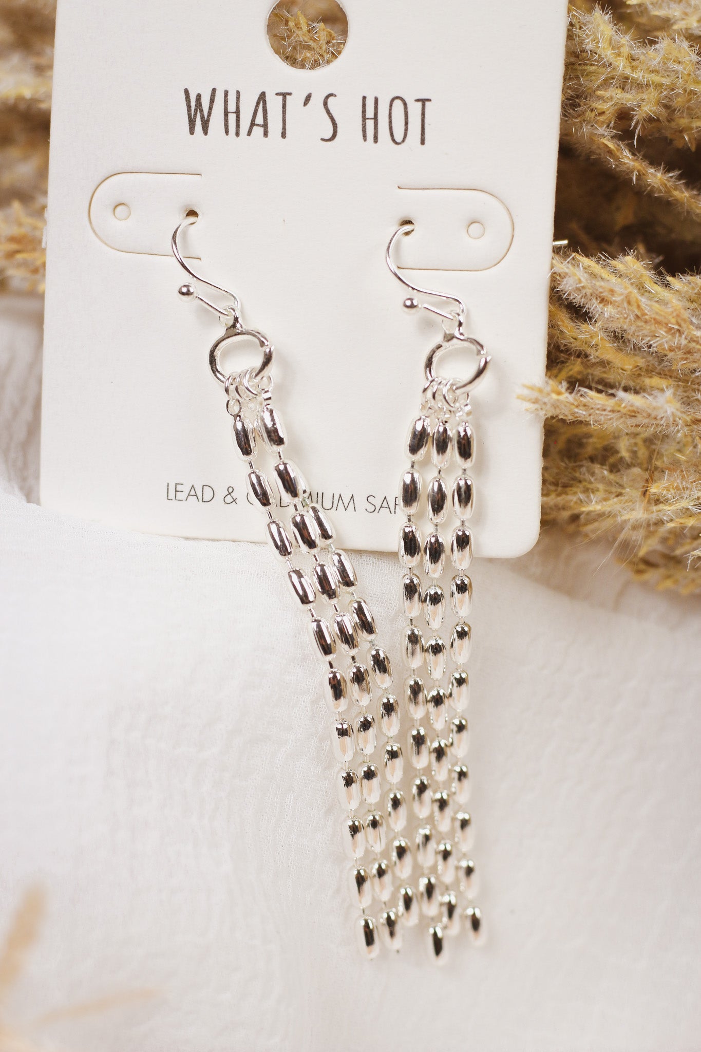 Silver Tassel Earrings