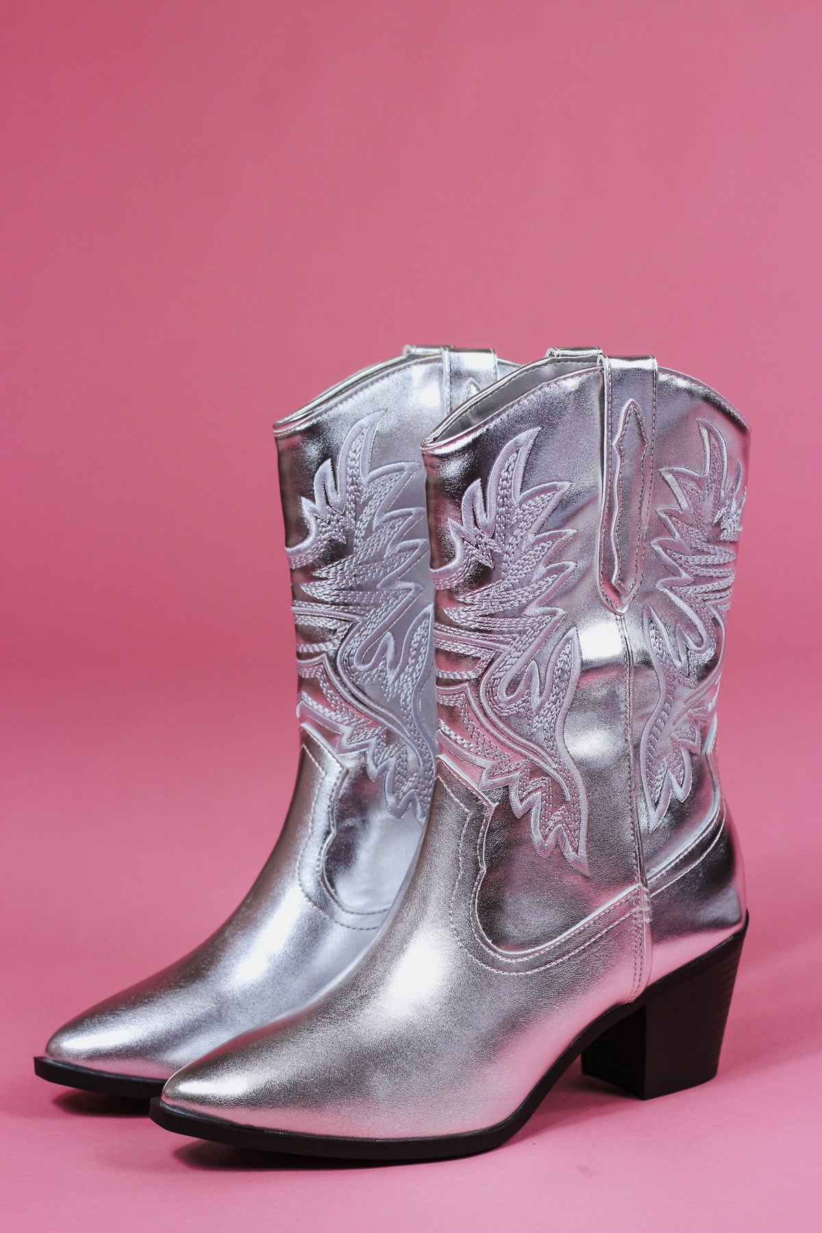 Silver Metallic MIA Boots