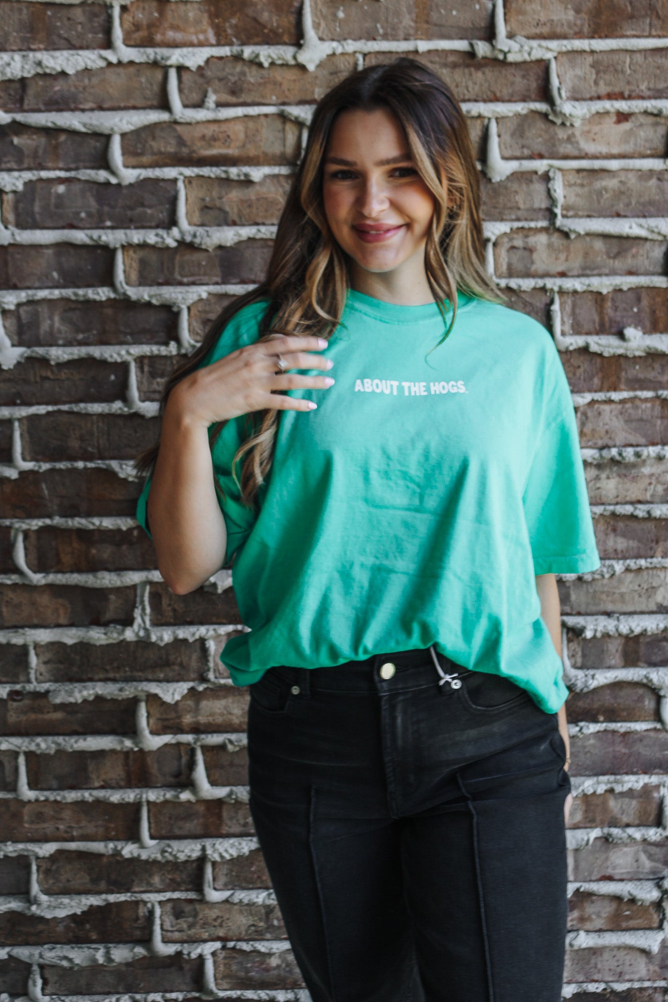 All About The Hogs Green Tee