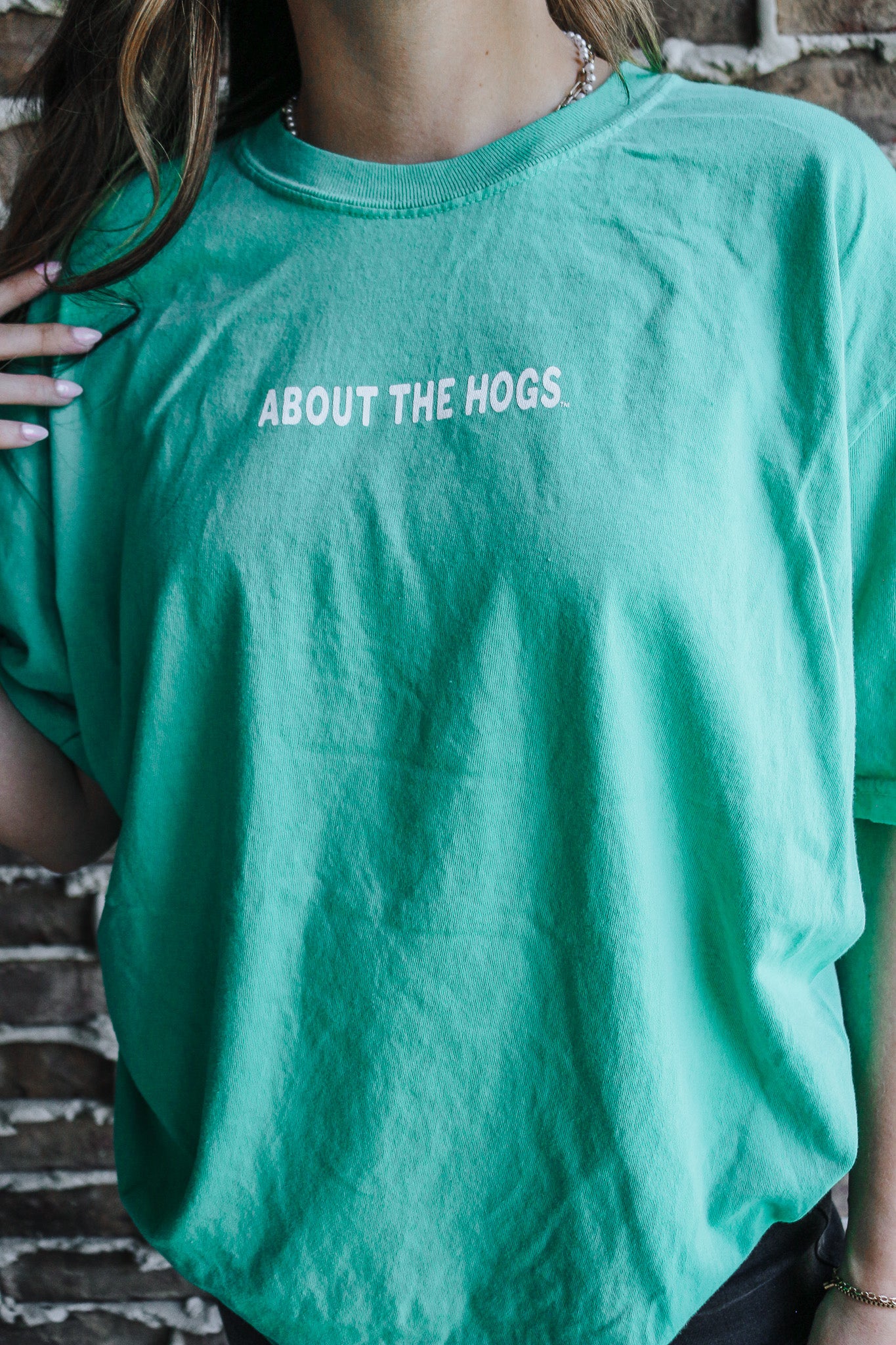 All About The Hogs Green Tee