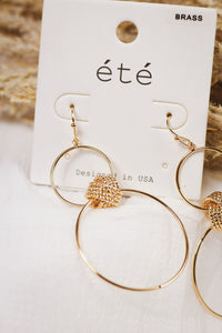 Gold Knotted Hoop Earrings