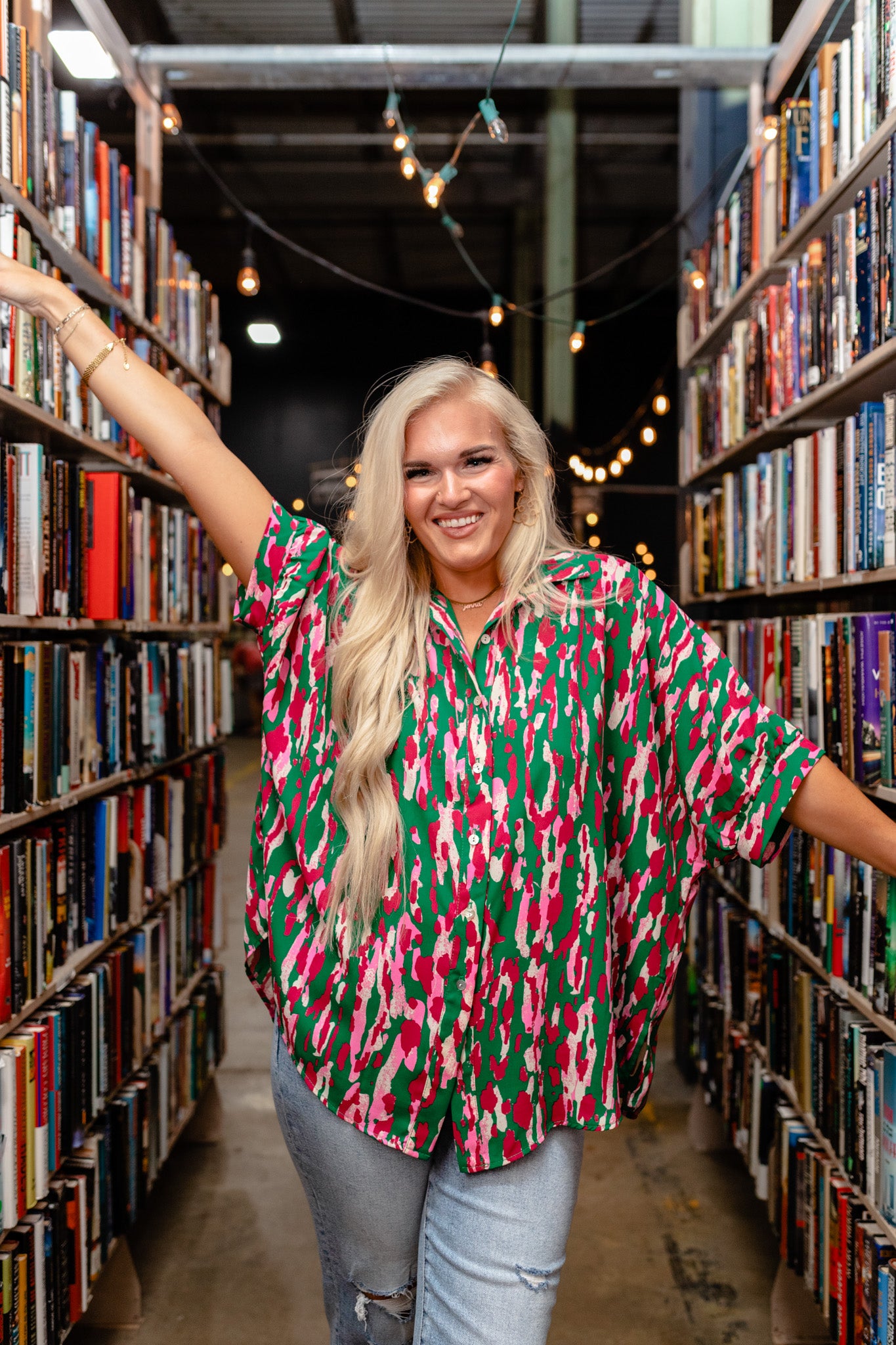 Arizona Berry Forest Green Blouse