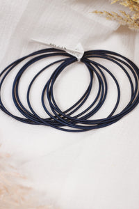 Navy Set of 10 Guitar String Bracelets