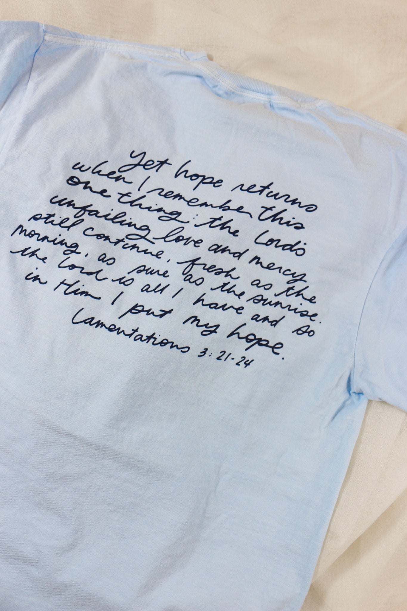 My Hope Is In Him Light Blue Graphic Tee