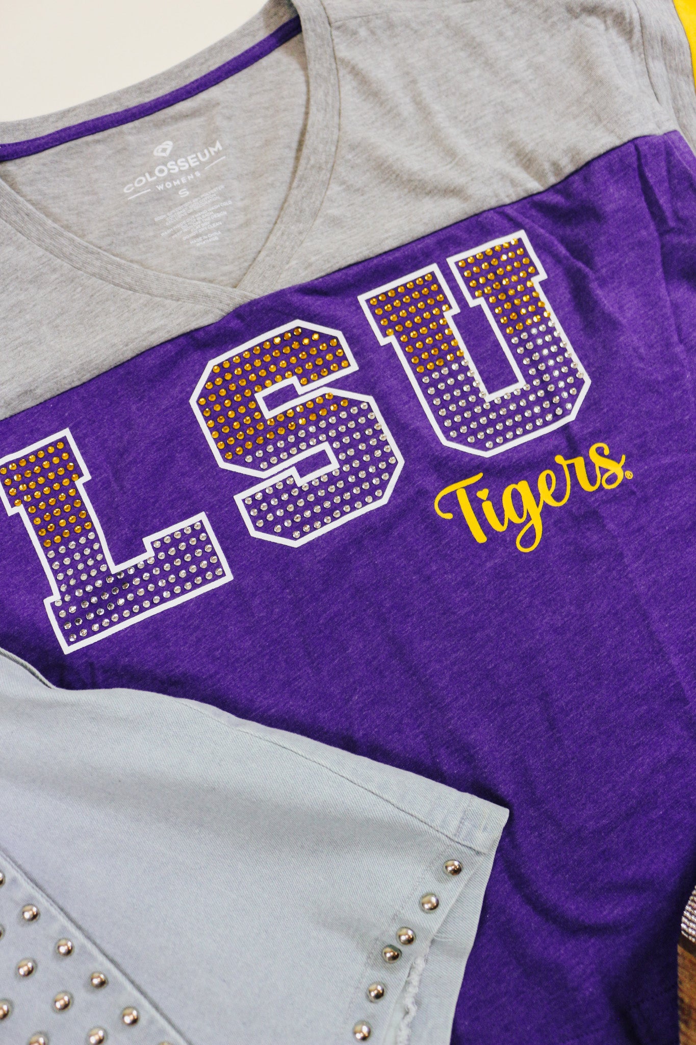 Rhinestone Tee - LSU Tigers or Arkansas Razorbacks