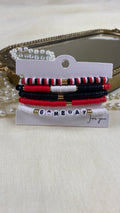 Gameday Set of 5 Stretch Bracelets
