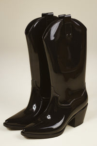 Annie Black Rubber Boot By Matisse