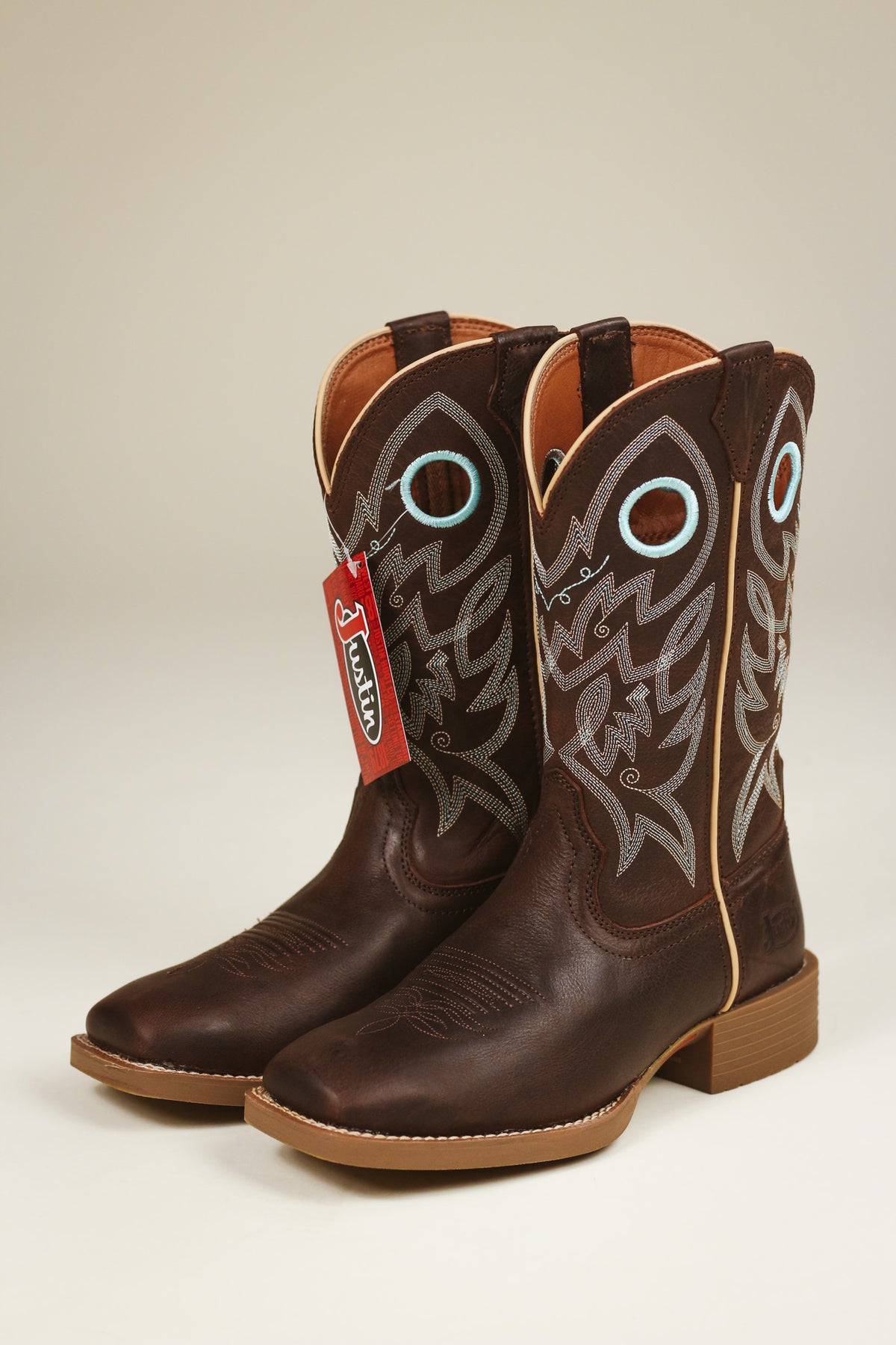 Womens Stampede Liberty Spicy Brown Water Buffalo Western Boot