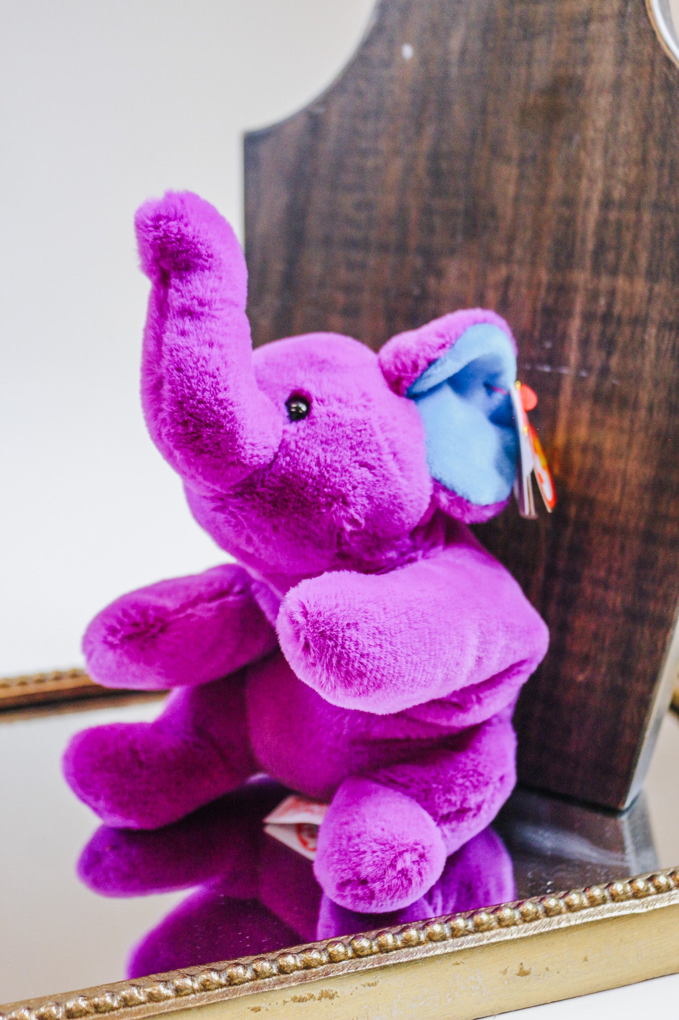 Peanut Purple Elephant Beanie Baby