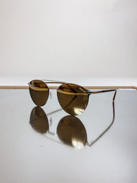 Demi Gold Brown Sunglasses