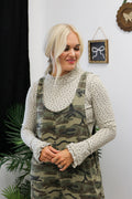 Bonfire Blooms Floral Thermal Fitted Top