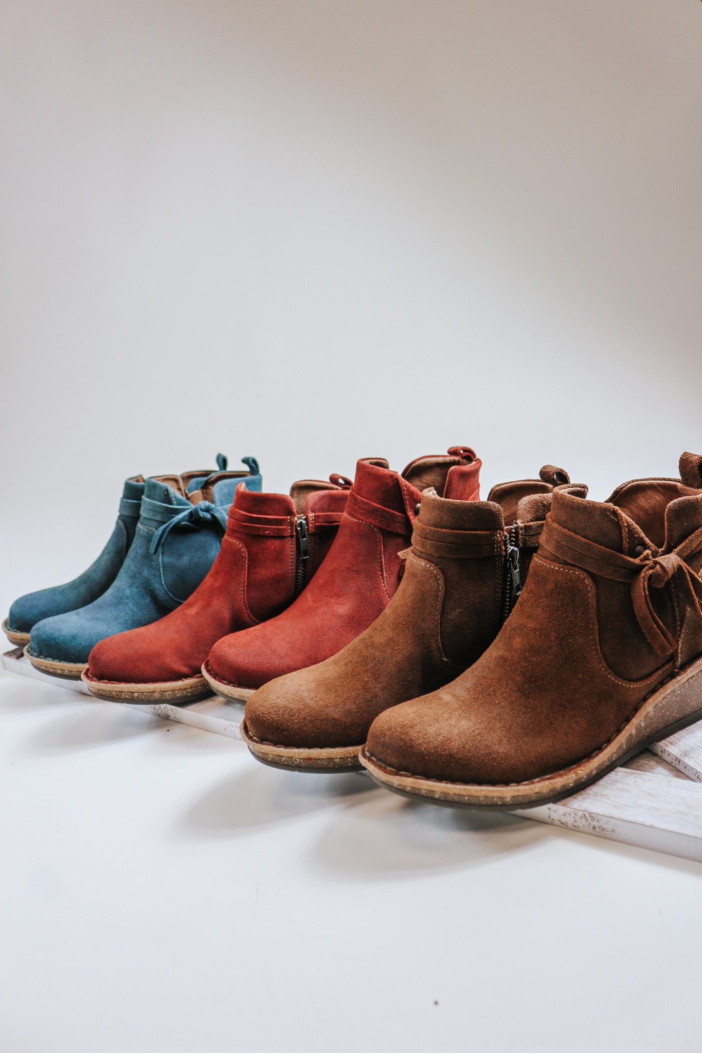 Vaughn Suede Born Booties -3 Colors