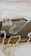 Two Layered Hammer Circle and Chain 16"-18" Necklace