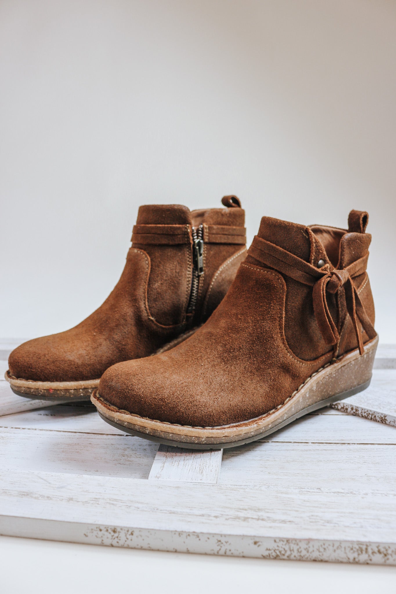 Vaughn Suede Born Booties -3 Colors