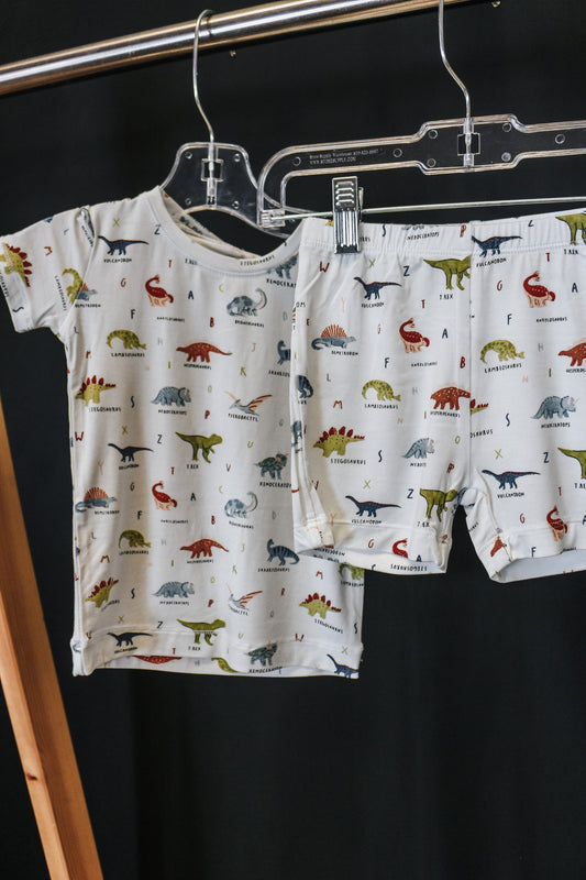 Dinosaur ABC Shirt & Shorts Set