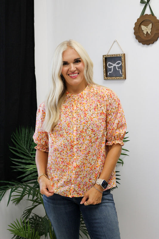 Eden Novelty Superbloom Floral Blouse