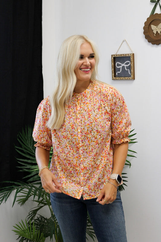 Eden Novelty Superbloom Floral Blouse