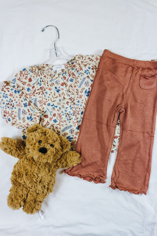 Baby Little Hippie Blouse & Legging Set