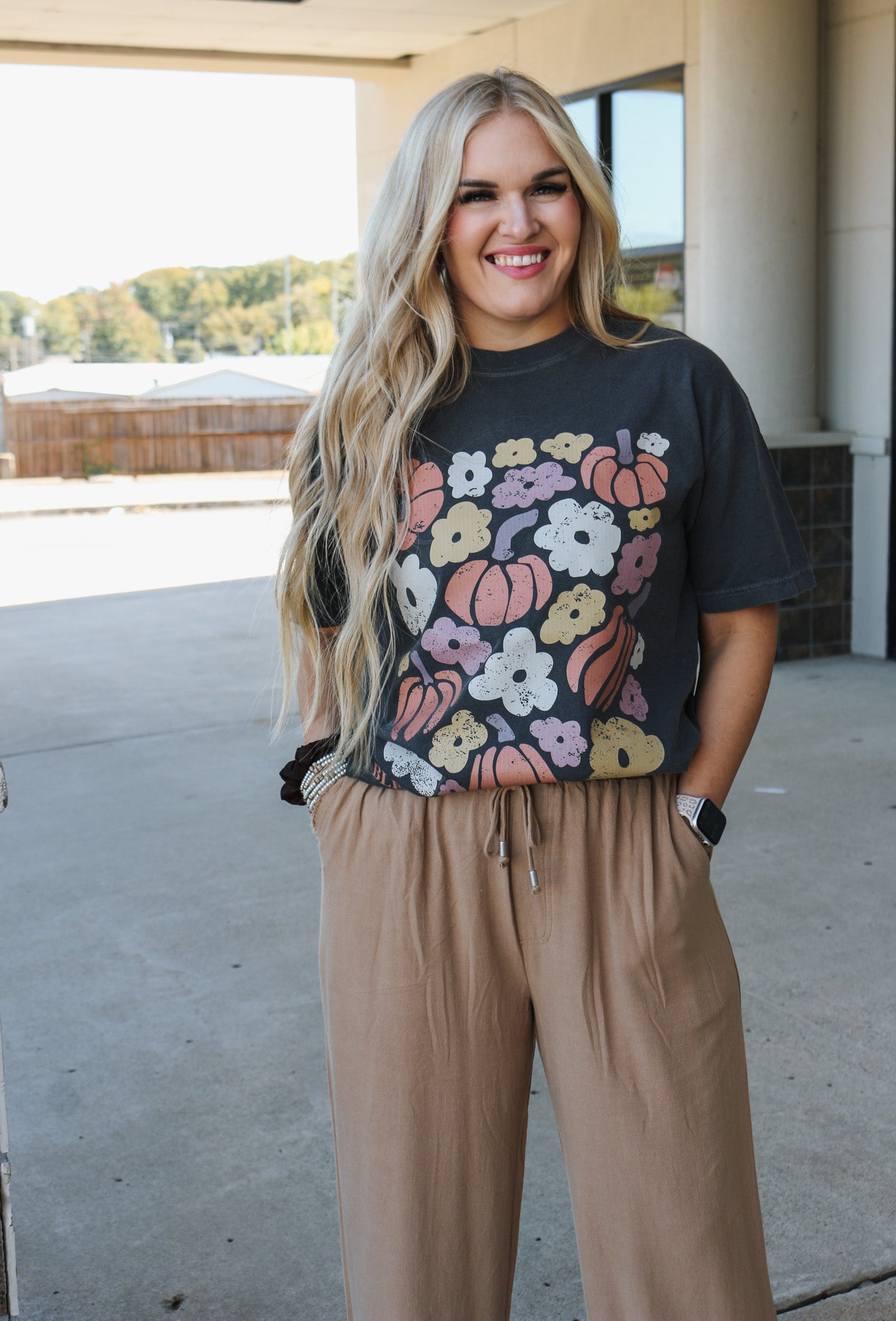 Bless The Lord Pepper Grey Graphic Tee