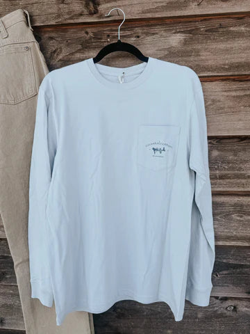 Coastal Cotton Men's Dawn Grey Fly Long Sleeve Tee
