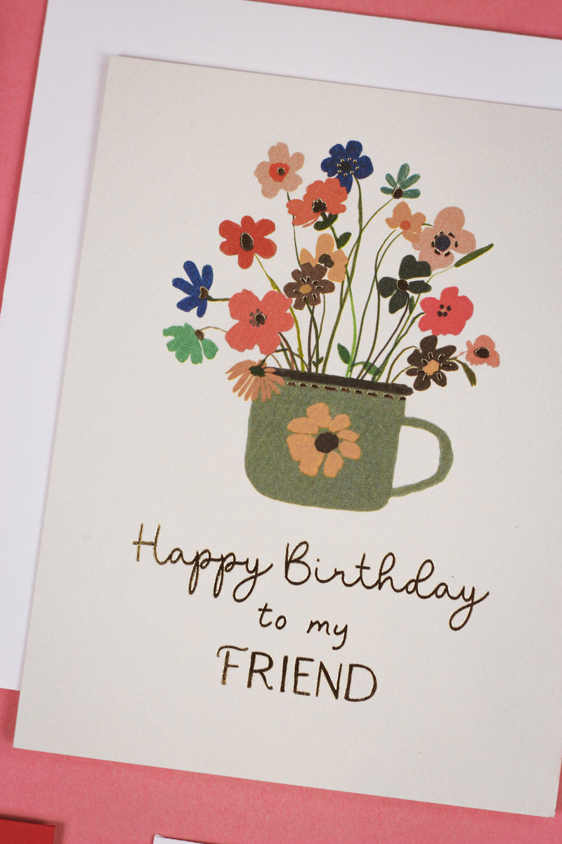 Happy Birthday Friend Greeting Card