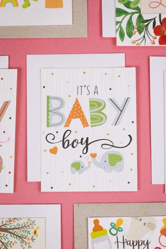 It's A Baby Boy Greeting Card