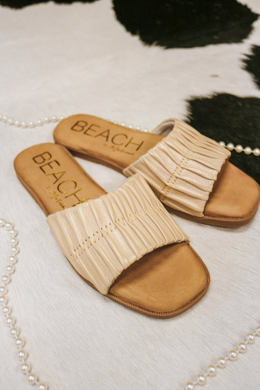 Viva Natural Flat Sandal By Beach Matisse