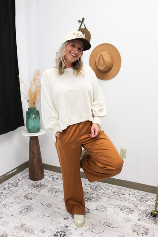 Minimal Muse Brown Pants