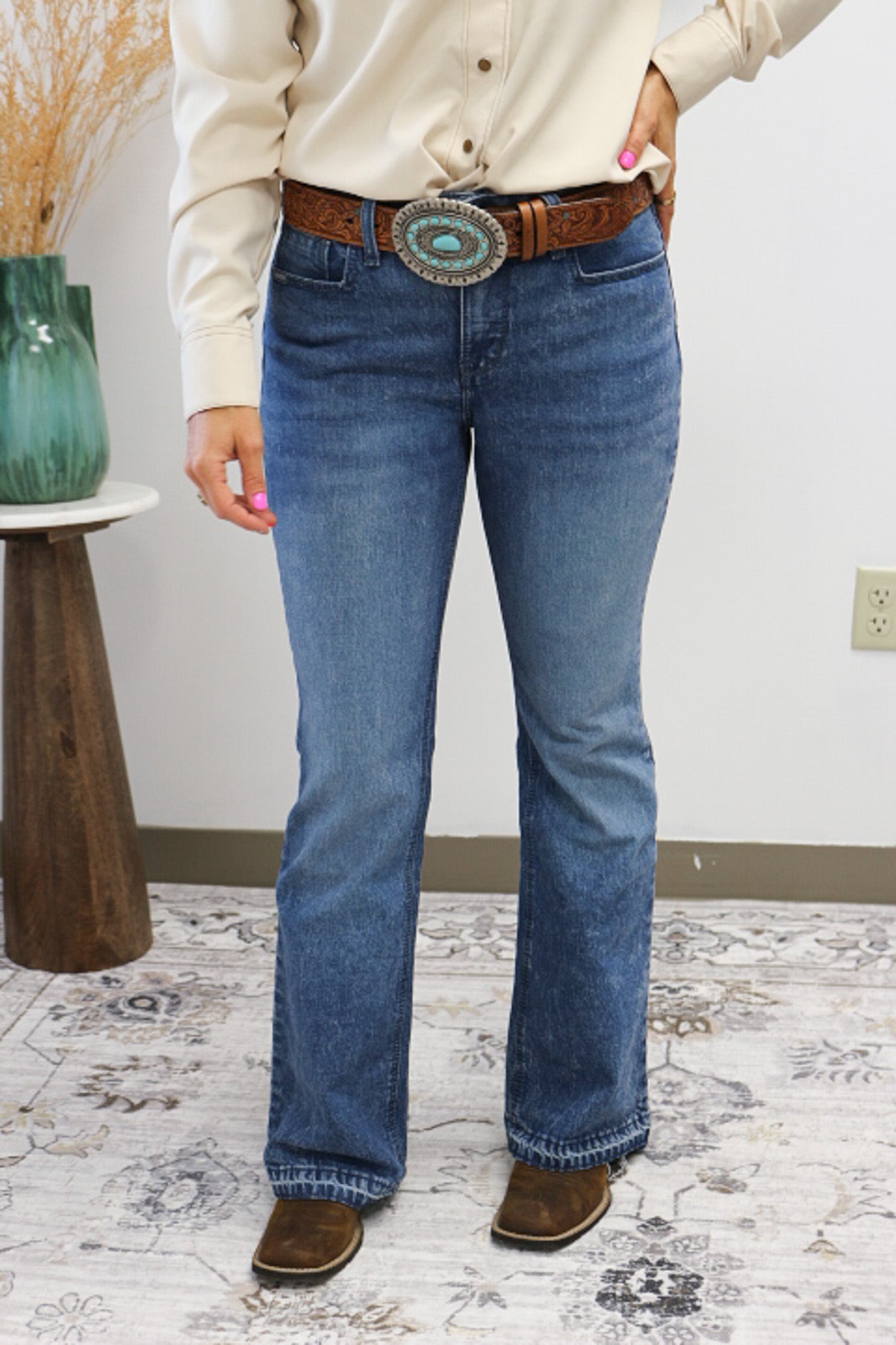 Lynden Light Stone Bootcut Jeans By Cinch