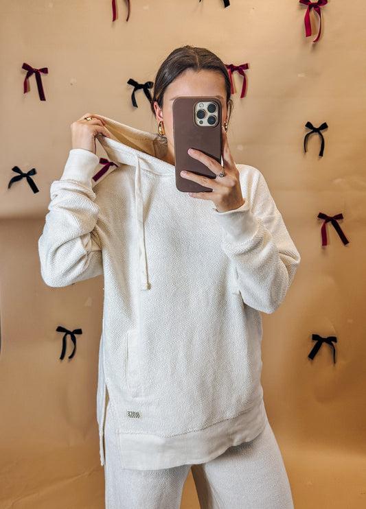 Couch Fever Harbor Ivory Hoodie Top