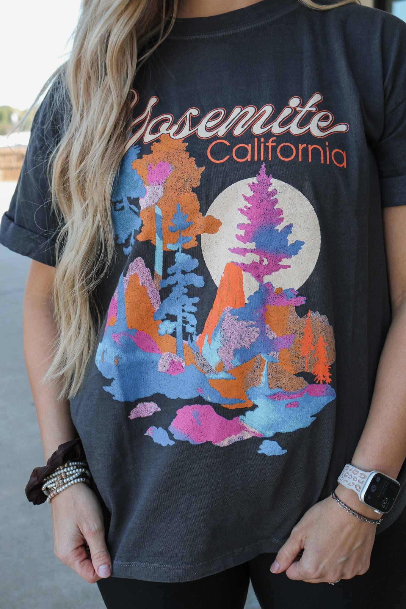 Yosemite California Black Graphic Tee