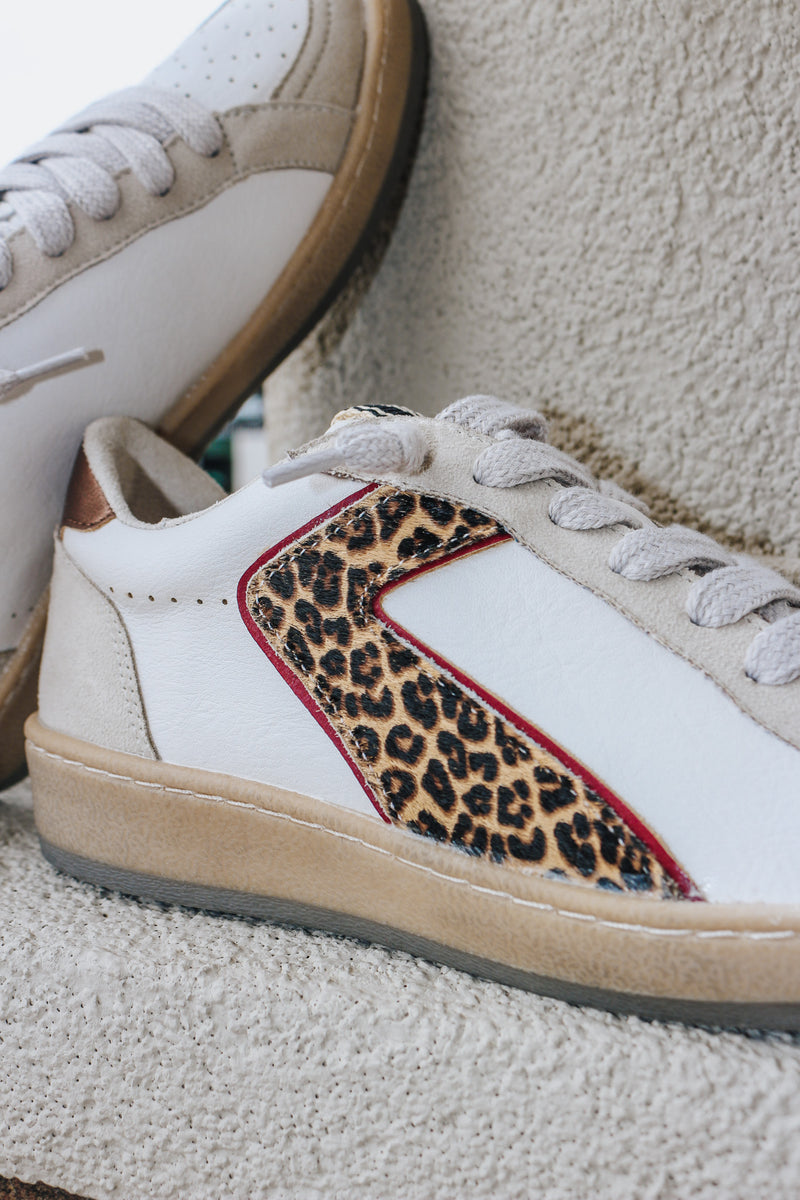 Salma Leopard White Sneakers By ShuShop