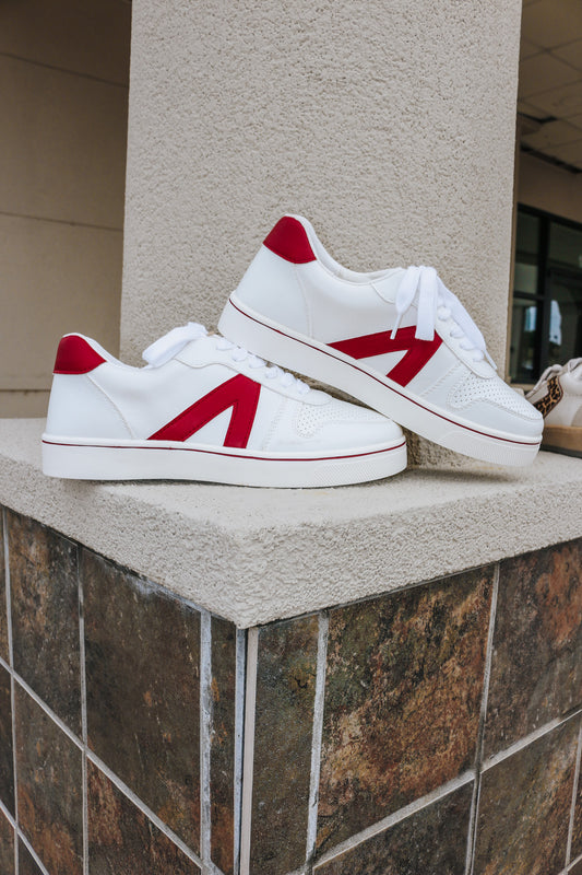 White Crimson MIA Sneaker