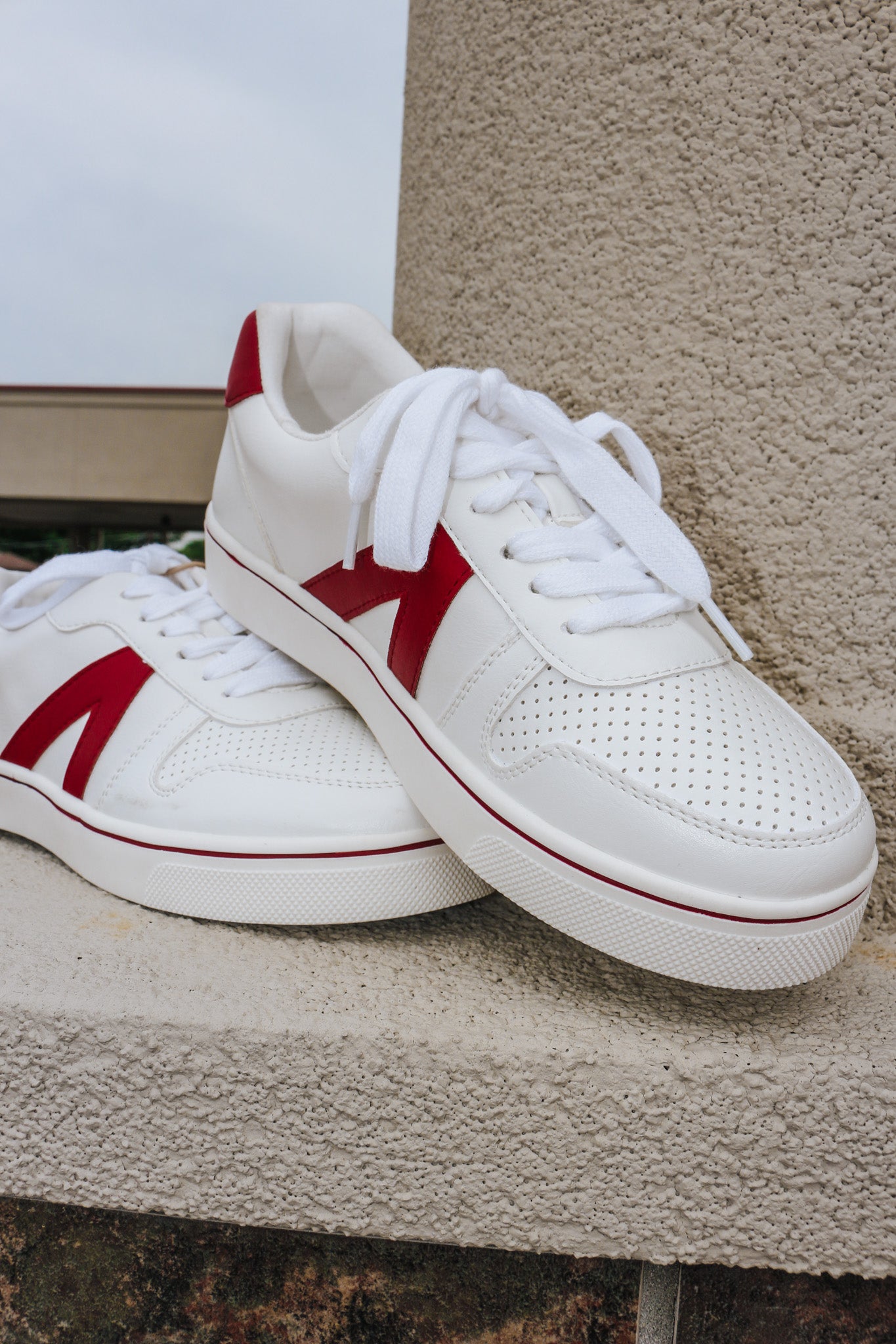 White Crimson MIA Sneaker