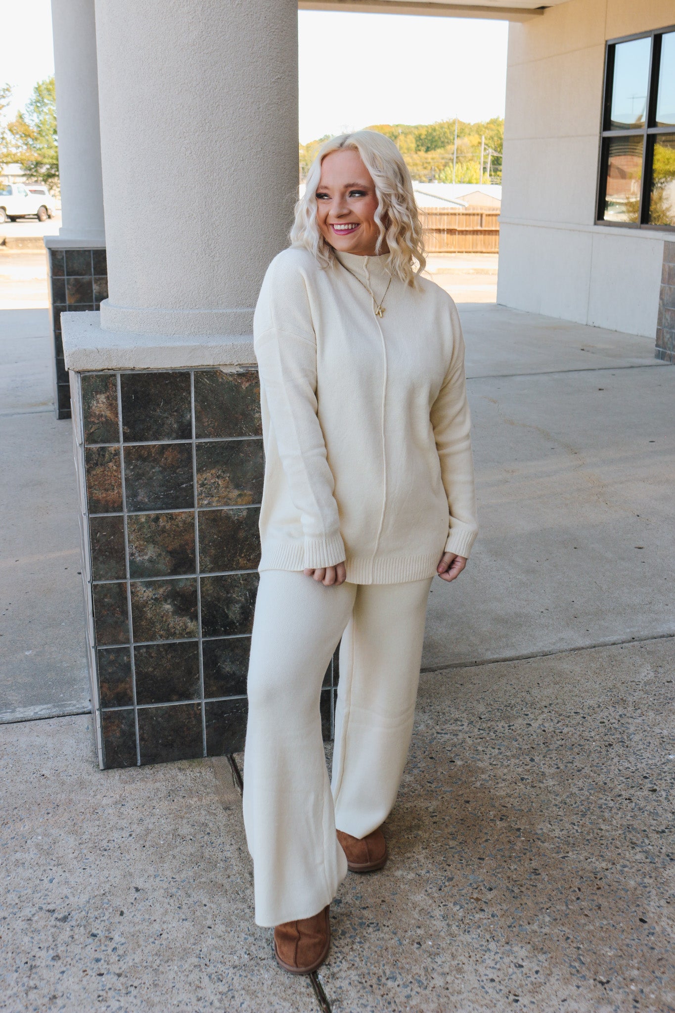 Fireplace Feels Cream Sweater