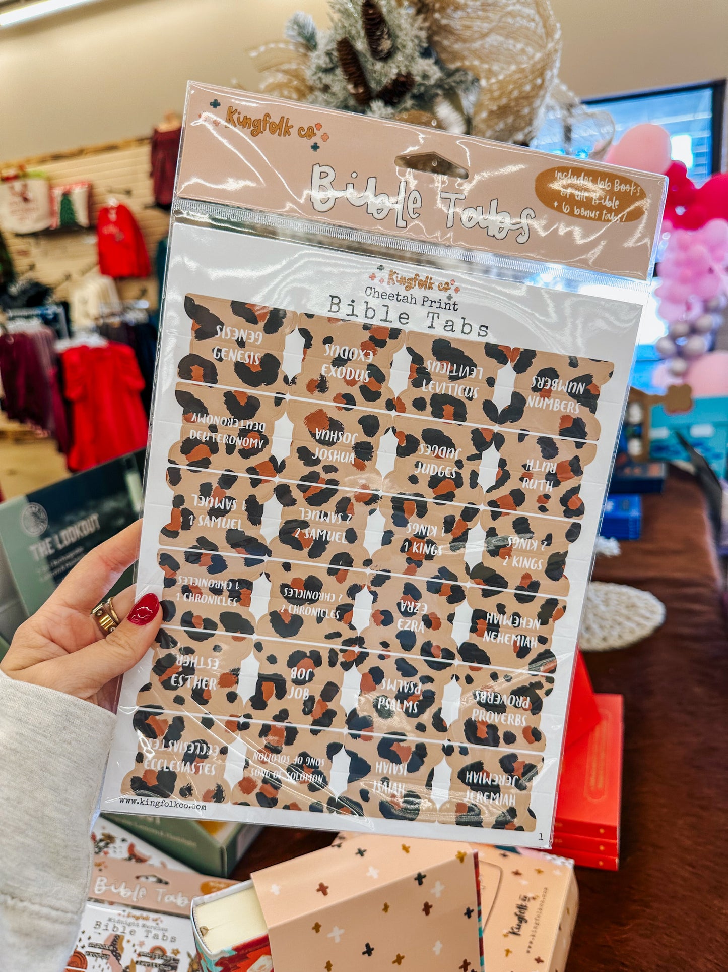 Cheetah Print Bible Tabs