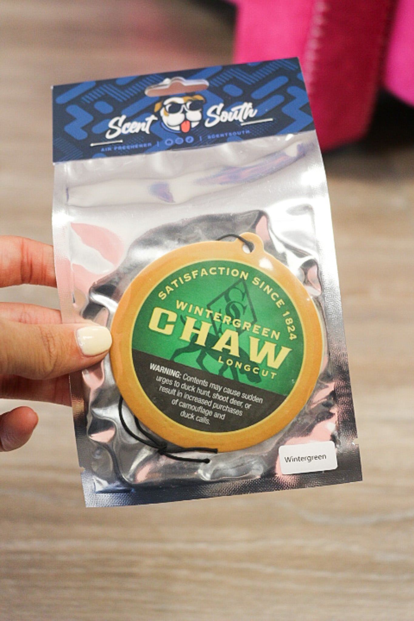 Grizzly Can Freshie -Winter Green