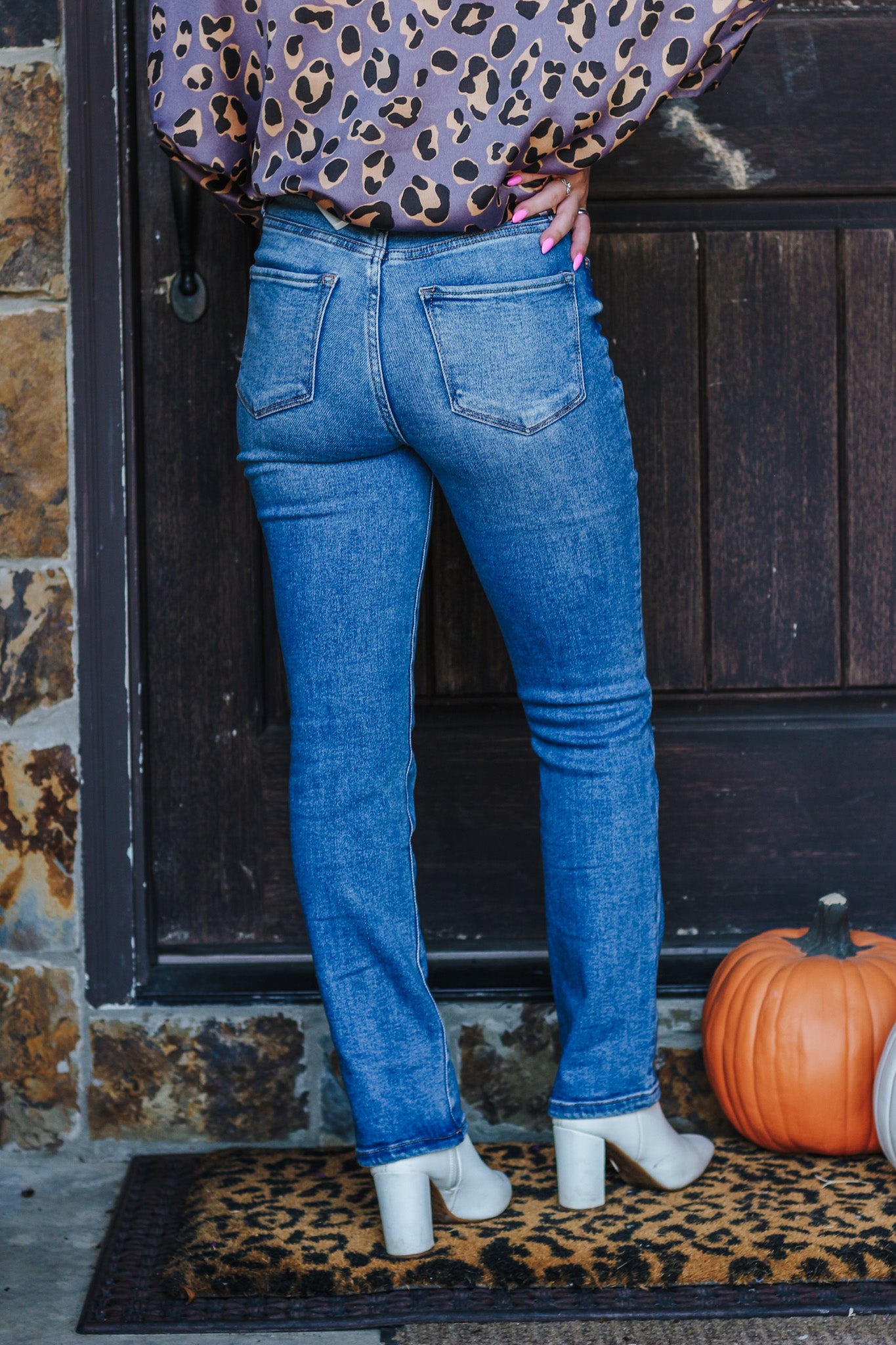 Frankie High Rise Straight Fit Jeans By Dear John
