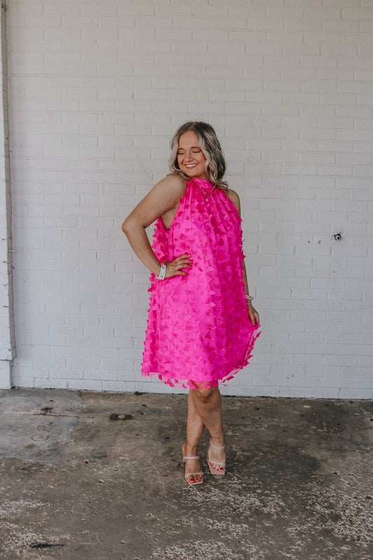 Find Your Wings Pink Butterfly Dress