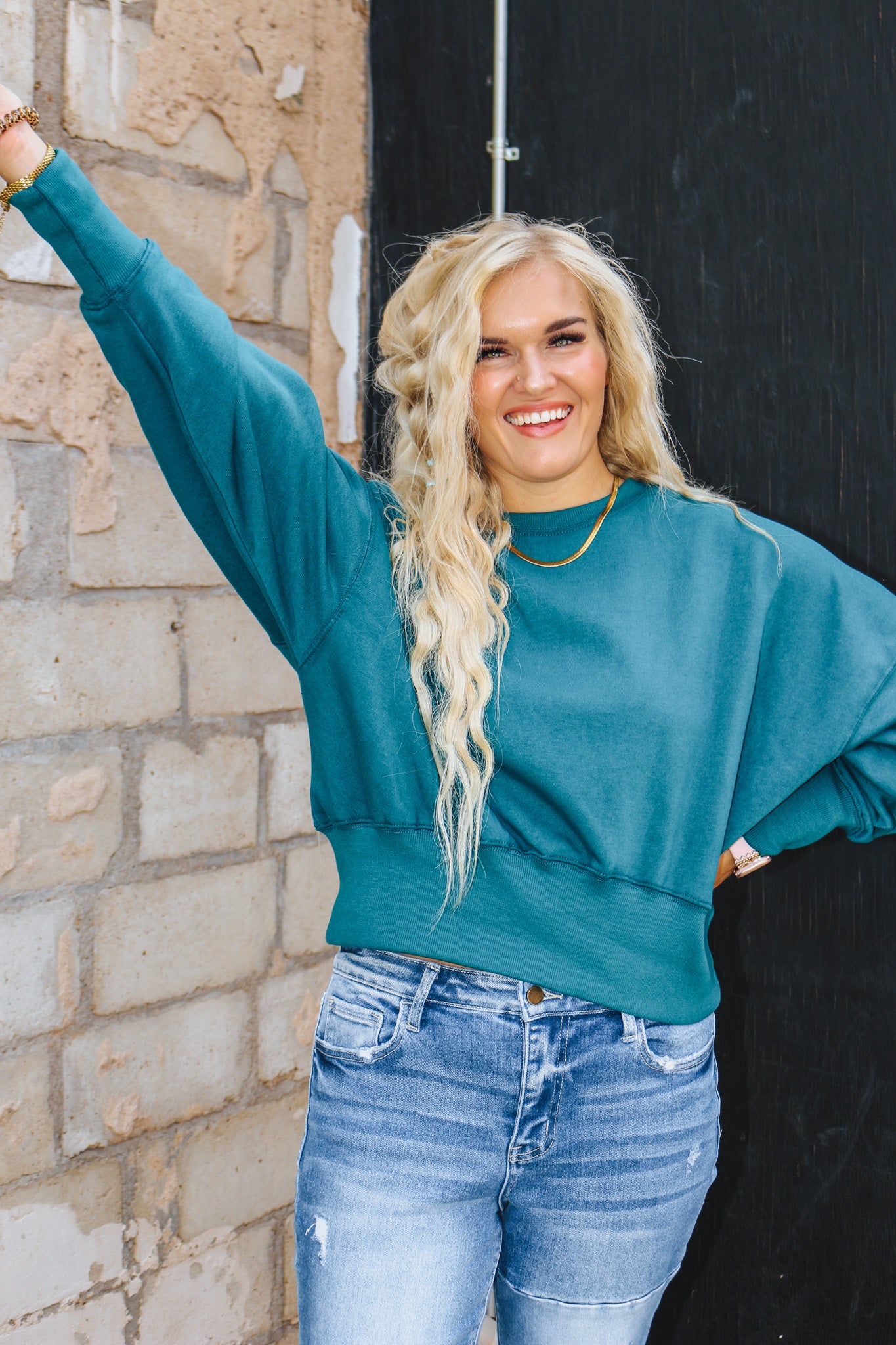 All About The Journey Emerald Sweatshirt