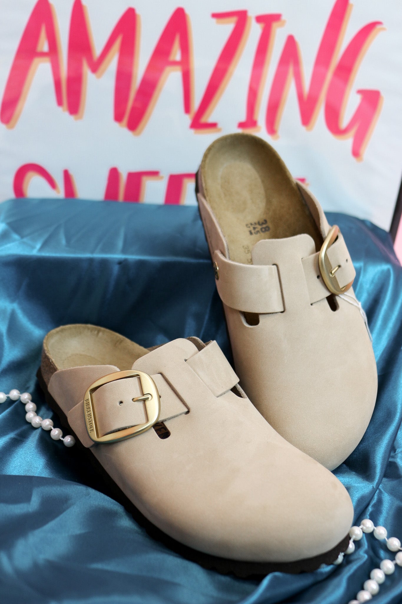 Boston Big Buckle Sandcastle Birkenstock Shoe – Dales Clothing Inc