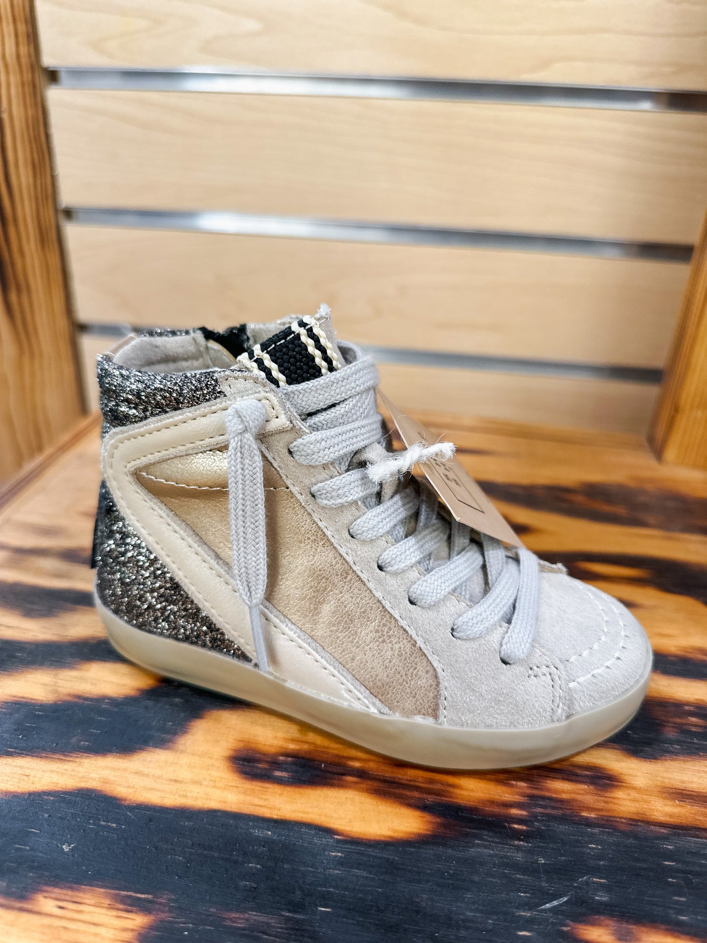 YOUTH Rooney Pewter Glitter Kids Sneaker