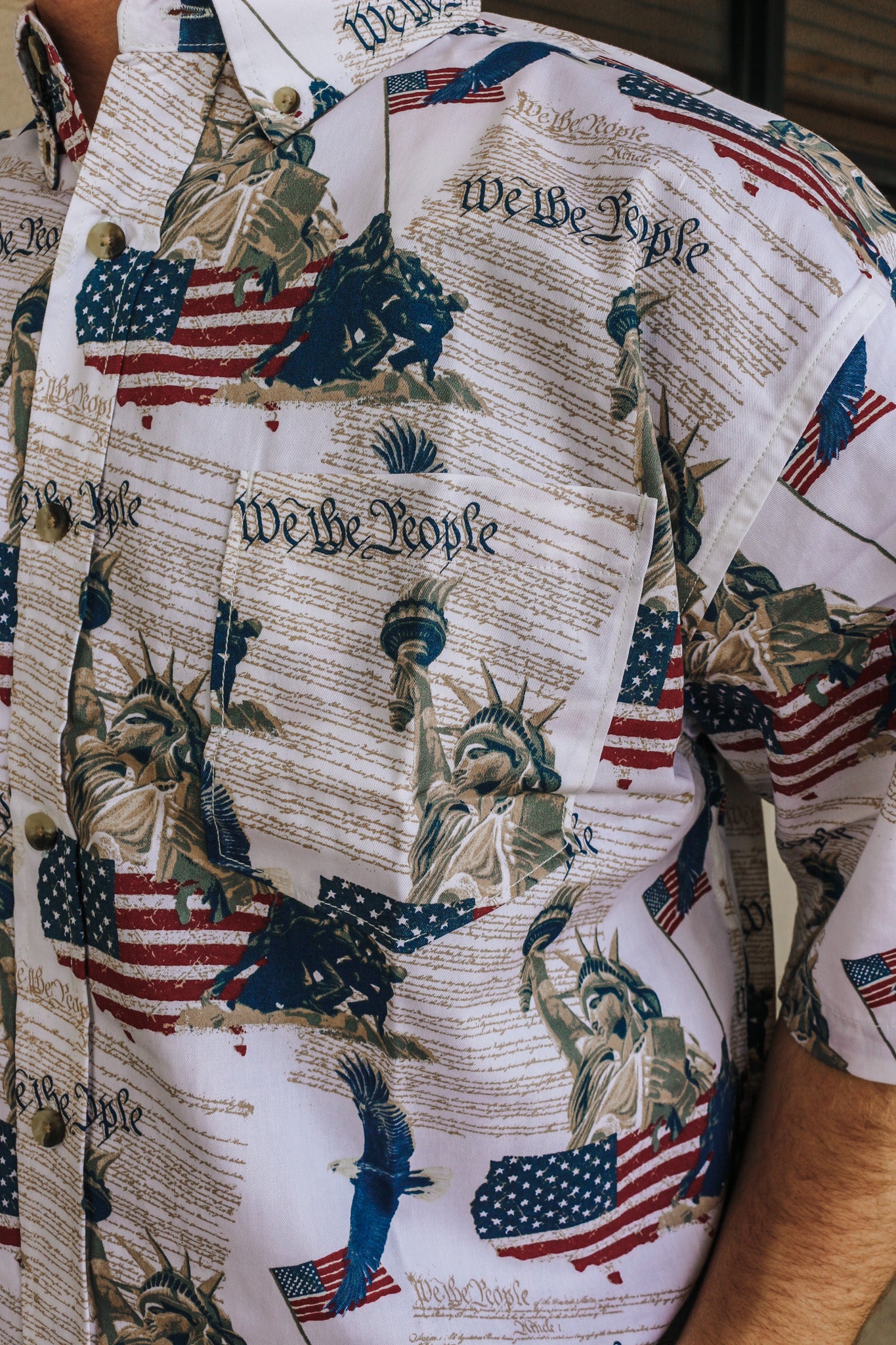 We The People Men's Button Up Shirt