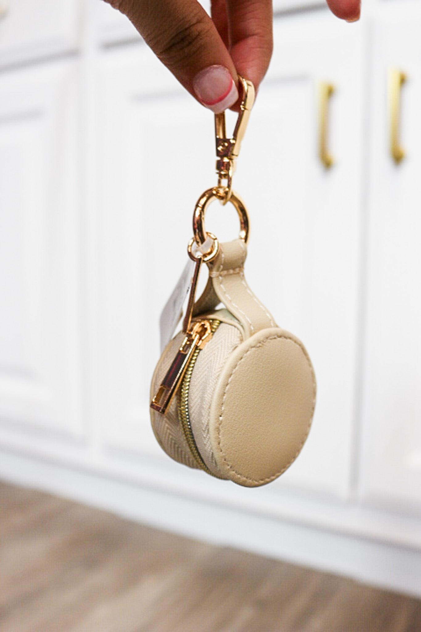 Leather Jewelry Case Keychain -3 Colors